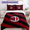 Ac Milan Personalizza il tuo nome Set Biancheria da Letto Copripiumino Traspirante con Federe Decorazione per la Casa Regalo di Compleanno