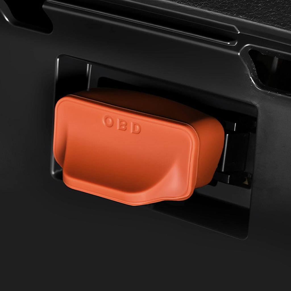 Silicone OBD Port Cover Protector OBD Protective Dust Cover Car Diagnostic Dust Caps Waterproof Shockproof Anti-Rust Accessories