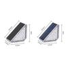 2 Pack Solar Step Lights, 800mAh Waterproof LED Stair Lights Deck Lighting Outdoor Decor for Stairs, Pathway, Walkway,