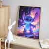 Disney 5D DIY All Diamond Art Painting Kit Stitch Galaxy Space Art Home Decor Gift