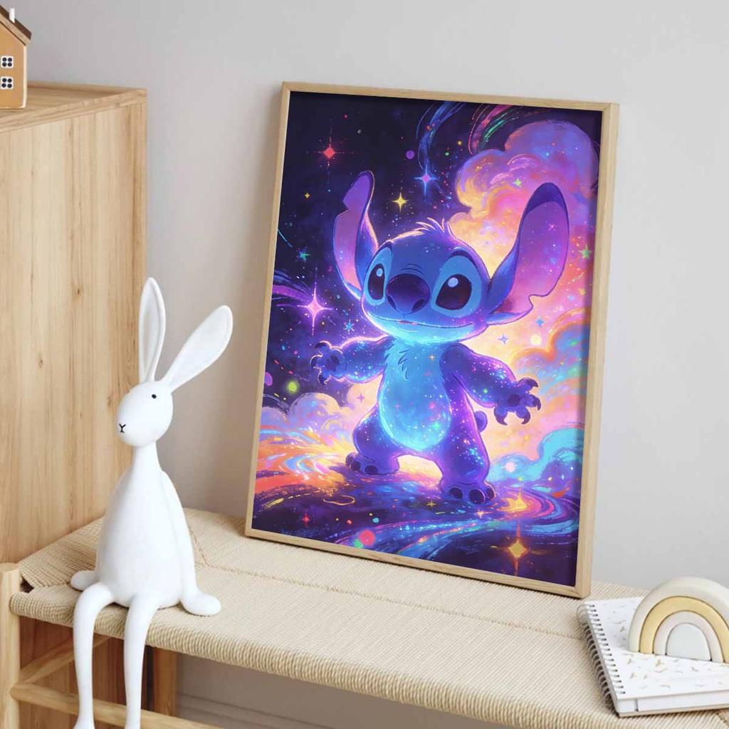 Disney 5D DIY All Diamond Art Painting Kit Stitch Galaxy Space Art Home Decor Gift