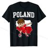 Poland Soccer Dabbing Football Polska Polish Kids T-Shirt Retro Mens T Shirts Cotton Tops Shirt Design