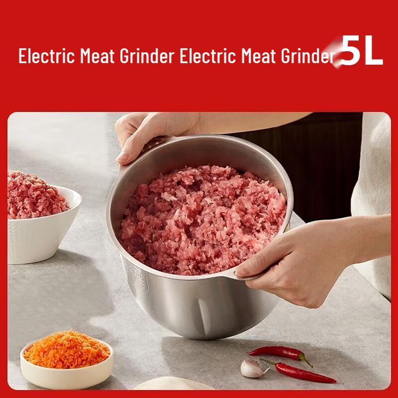 SPSR 5L Stainless Steel Multi-function Food Processor
