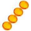 4pcs 6cmCelsius2.36in Motorcycle Turn Signal Light Lens Cover ABS   Motorbike Accessories