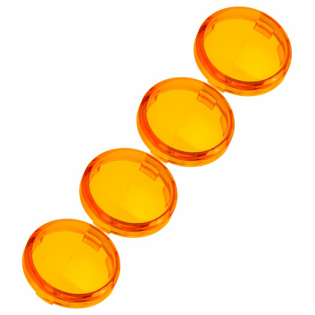 4pcs 6cmCelsius2.36in Motorcycle Turn Signal Light Lens Cover ABS Motorbike Accessories