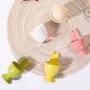 Easter Egg Cup Holder Ceramics Boiled Egg Cup Stand Rack Creative Eggs Holder Small Beer Wine Cup Breakfast Dessert Cooking Tool