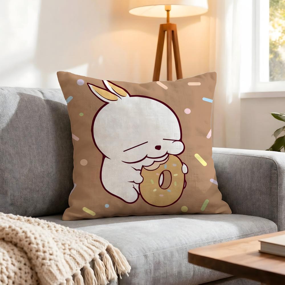 Character Mashimaro Cushion Cover 1Pcs Decorative Covers Soft Cushion Case For Sofa Couch Decor 40X40 45X45 Pillowcases