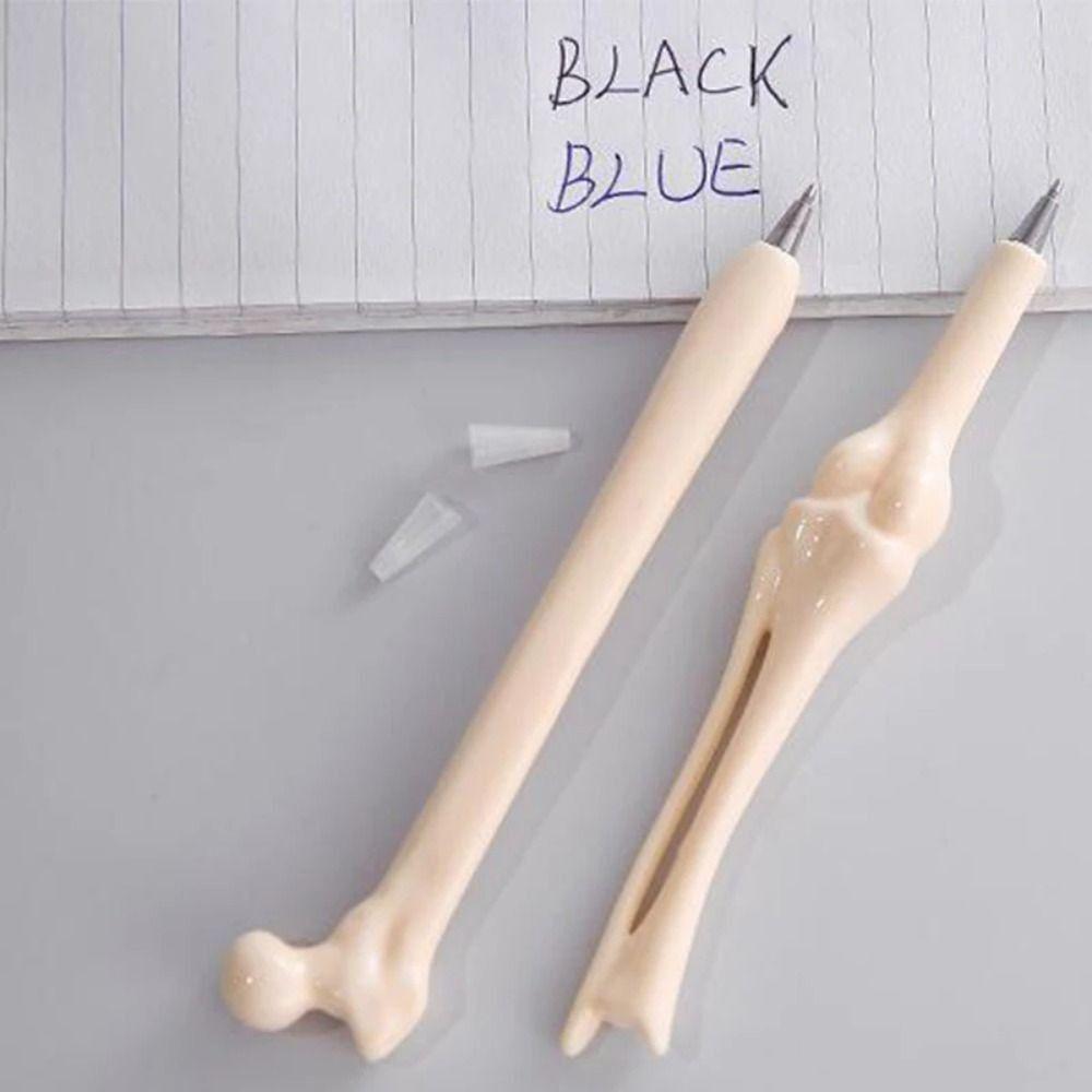 5Pcs Type 1.0 Bone Shaped School Pens Length 14.7cm Bone Shape Ballpoint Writing