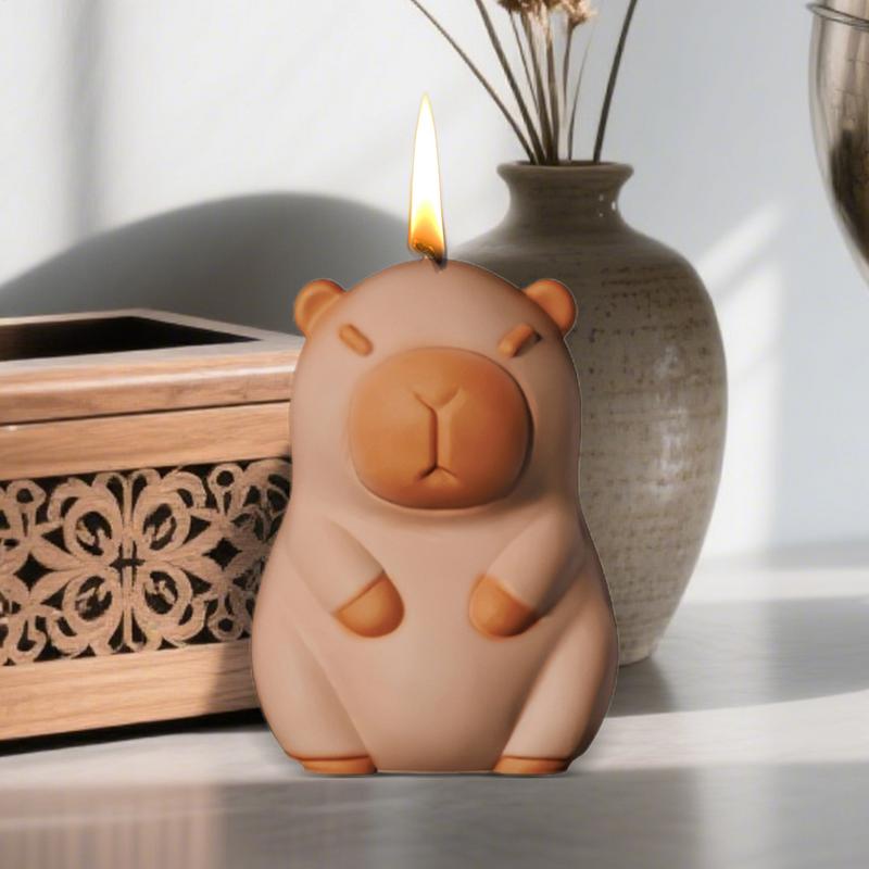 3D Capybara Silicone Mold Flexible Reusable Non-Stick Lovely Animal Moulds for Ice Cream Cake Ice Block Figurine Casting Making