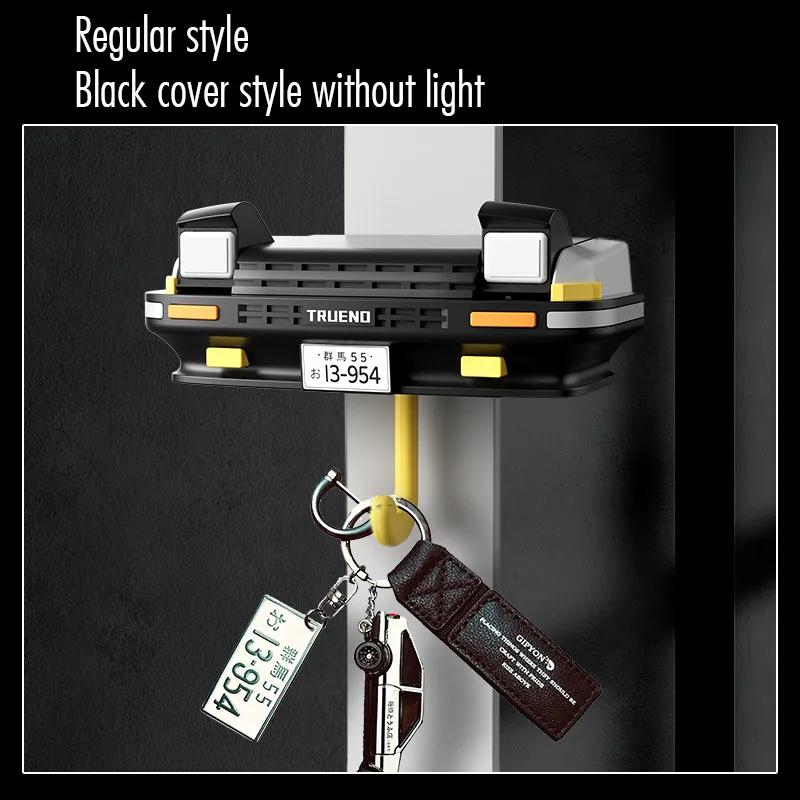 AE86 Car Keychain Hook Decoration Car Open Headlight Wall Mounted Keyhook Gift Car Headlight Keyhook Wall Mounted Door Rear