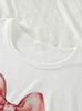 Mädchen Schlafanzug Set, Weicher Bogen-Print Langarm Nachtwäsche, Rosa Gestreifte Loungewear für 8-12 Jahre