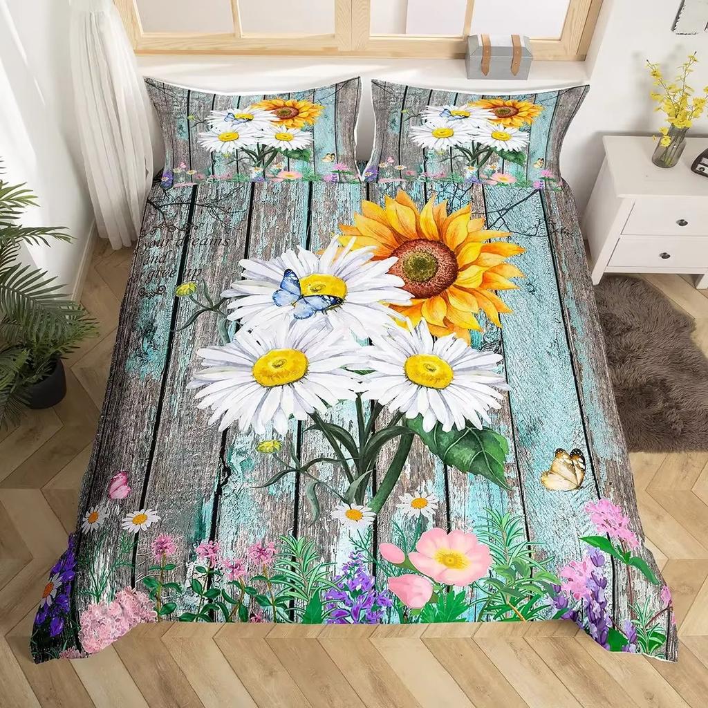 Daisy Down Comforter Set Bedding Set 3-piece Comforter Cover Set
