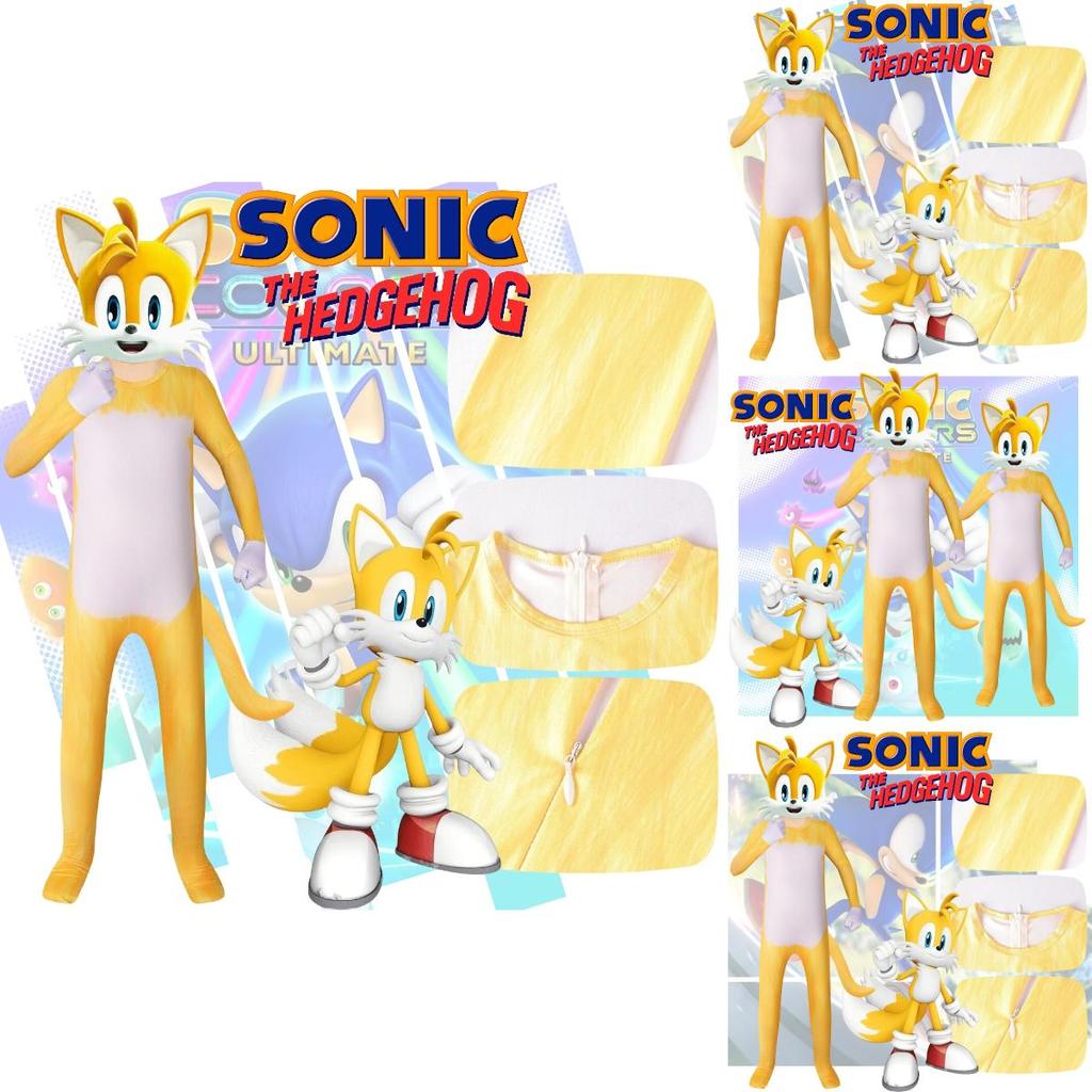 Tenue Cosplay Pour Enfants Thème Renard Sonic Style Européen Et Américain Tissu Doux Soie de Lait