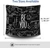 Black Tapestry Wall Hanging, Extra Large for Bedroom, Classroom, Dorm Room Decorations, Motivational Inspirational - 79L x 59H