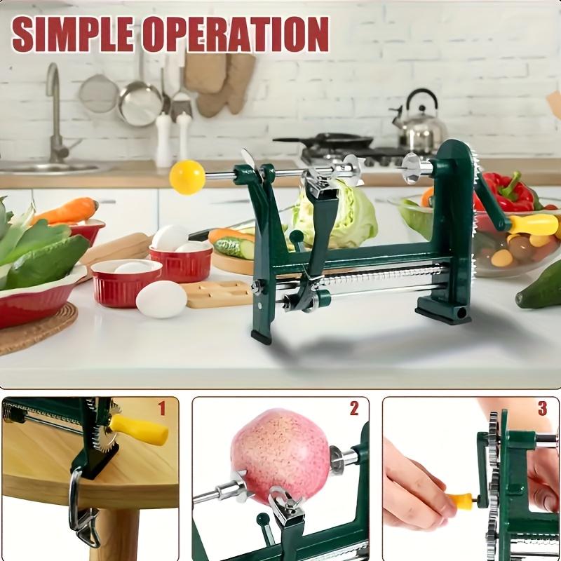 Apple Peeler Stainless Steel Fruit Vegatable Peeler Hand-cranked Multifunction 3 in 1 Core Slice Cutter for Kitchen Corer Cutter