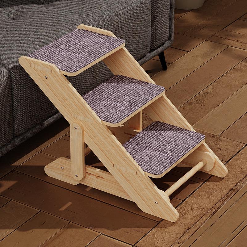 Wooden Pet Ramp Ladder for Small Dogs and Cats