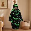 Kids Halloween Printed Flannel Romper Pajama Set for Fun Holiday Sleepwear