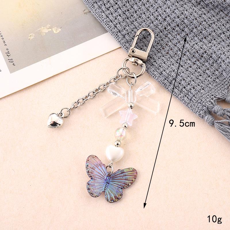 Handmade Colorful Bow Pendant Phone Case Keychain Lanyard Charm