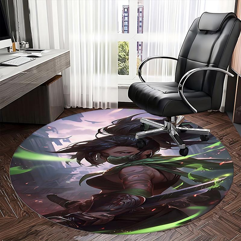 Jinx (League of Legends) Chair mat Round Rug Office carpet, Non slip, Suitable for Living Rooms, Bedrooms Decor 1205547a