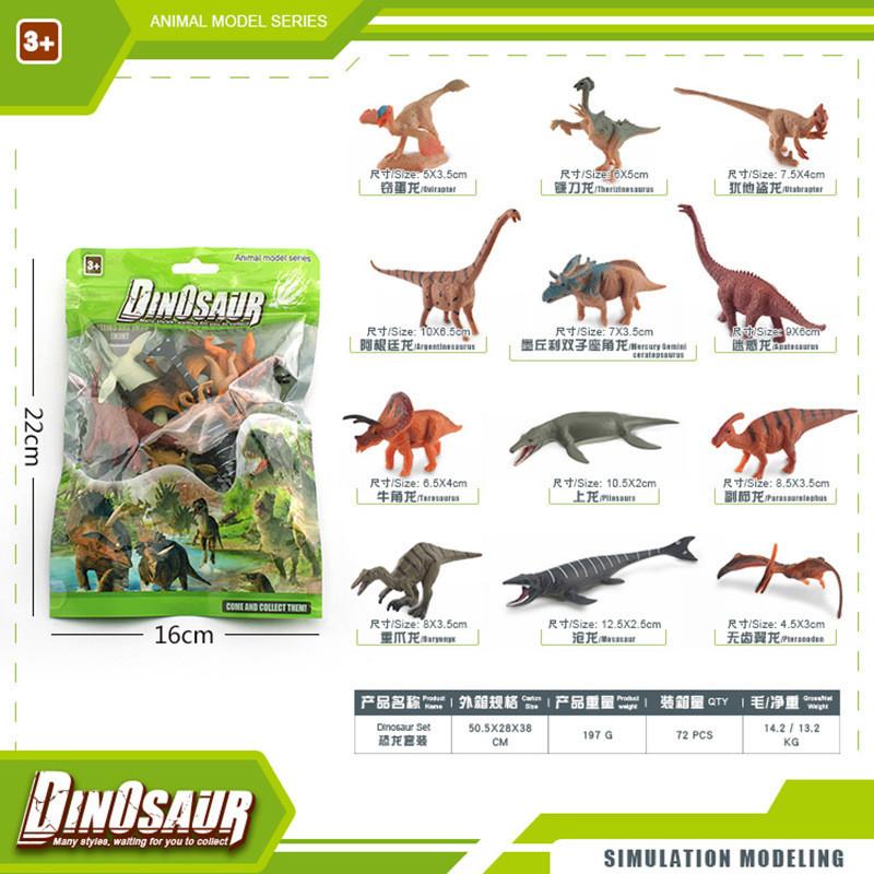 Authentic Style Dinosaur Model Collection Including Velociraptor Tyrannosaurus Triceratops And Stegosaurus Ideal For Gifts C And
