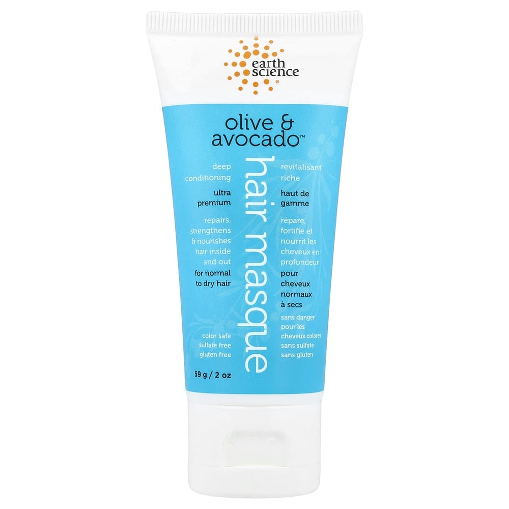 Earth Science Deep Conditioning Hair Masque Olive & Avocado 2 oz (59 g)