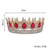 Klassischer Stil Vollkreis Mutter Krone Tiara Geburtstag Strass Haarschmuck Prinzessinnenkrone Hochzeitskleid Zubehör Hochzeit