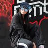Adjustable Flower Flat Top Hat Artistic Painter Caps Trendy Denim Camellia Beret Hat  Travel