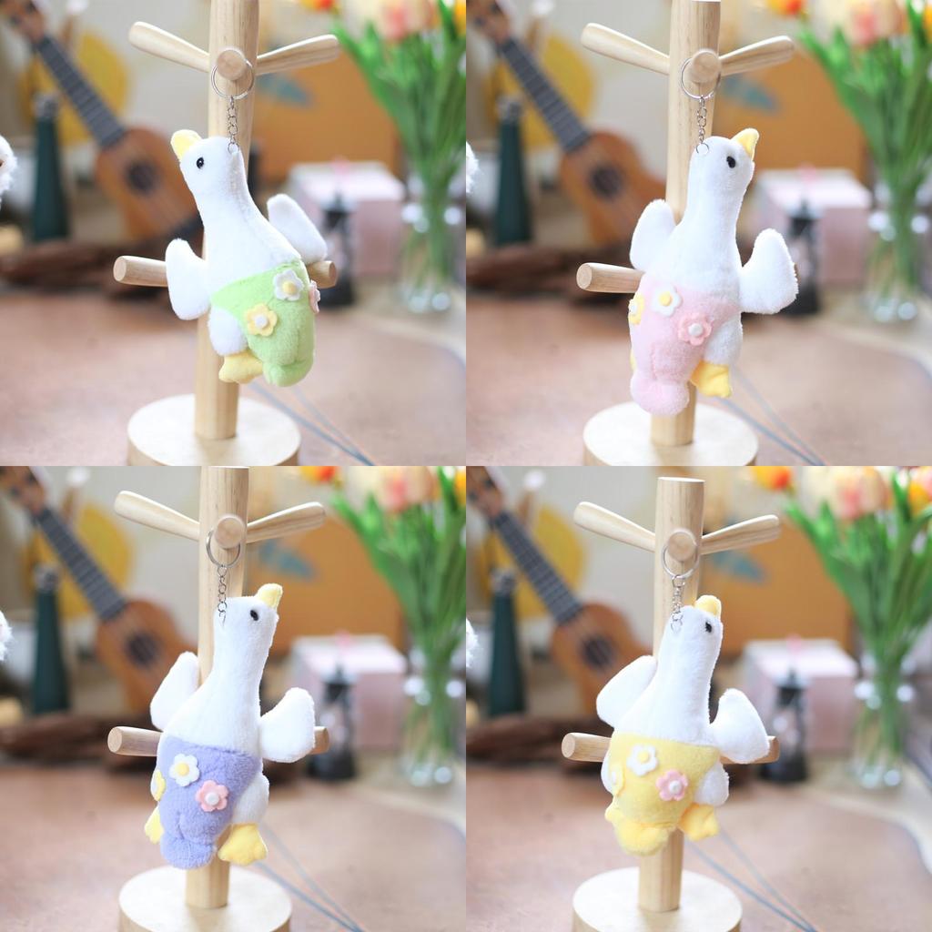 Cute Goose Plush Keychain Ultra Soft Pp Cotton Stuffed Animal Toy 15cm