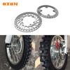 OTOM Motocross Front Rear Brake Discs Steel Rotors For HONDA CRF250R CRF250X CRF450R CRF450X 04-17 Motorcycle Front Brake Rotor