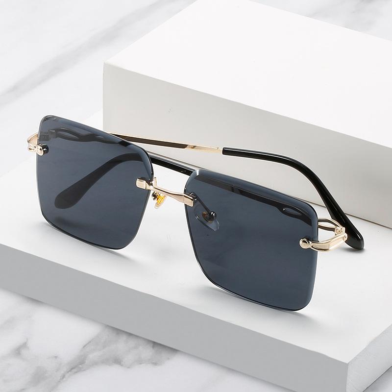 Ocean Piece Sunglasses Trendy Glasses Trimmed Sunglasses Women'S Frameless Metal Sunglasses S087