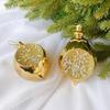 2025 New Christmas Decorations Christmas Tree Pendant Water Drop Clock Heterosexual Ball Accessories
