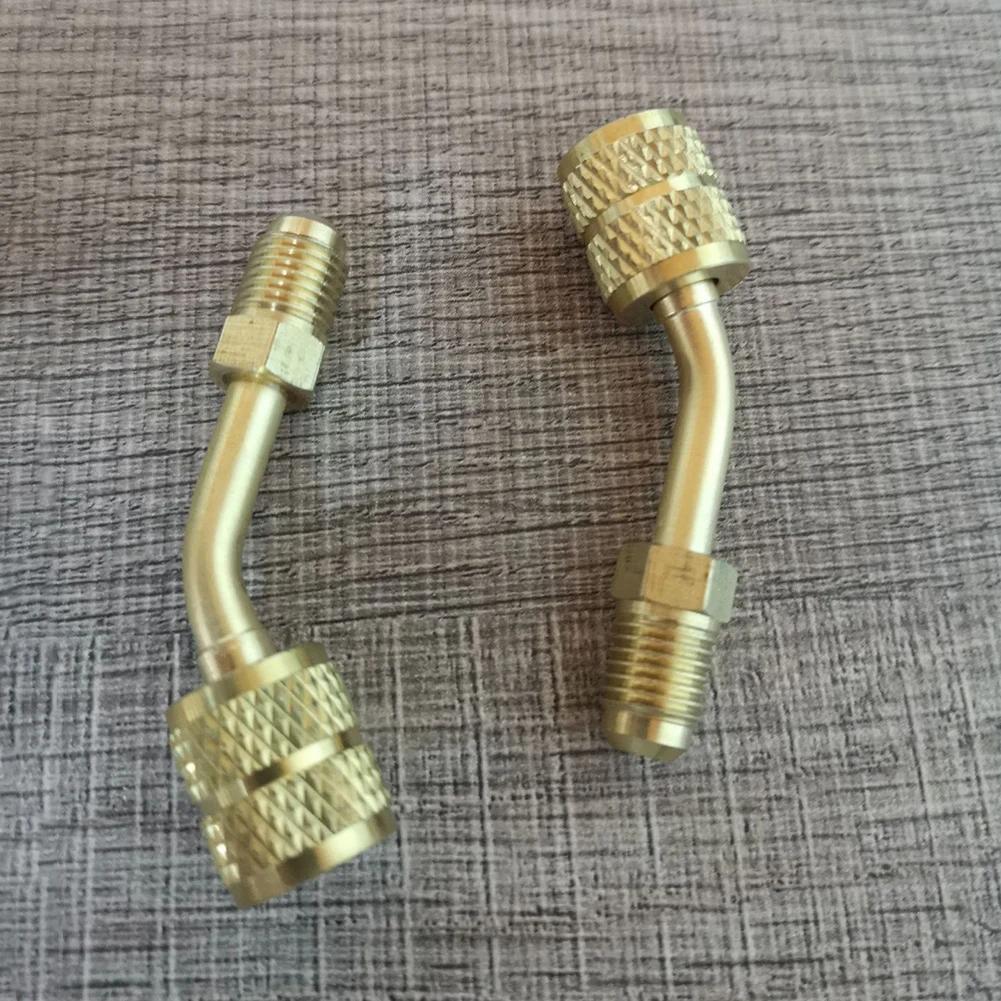 Adapter für Mini-Split-Klimaanlage 5/16" Innengewinde Schnellkupplungen 1/4" Außengewinde Kanallose Mini-Split-Systeme Voll drehbarer Kopf
