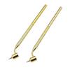 2Pcs Detailing Line Fluid Writer Paint Applicator Pen Slanting Precisions Ruling Pen for Drawing Lines,Scratch Repair