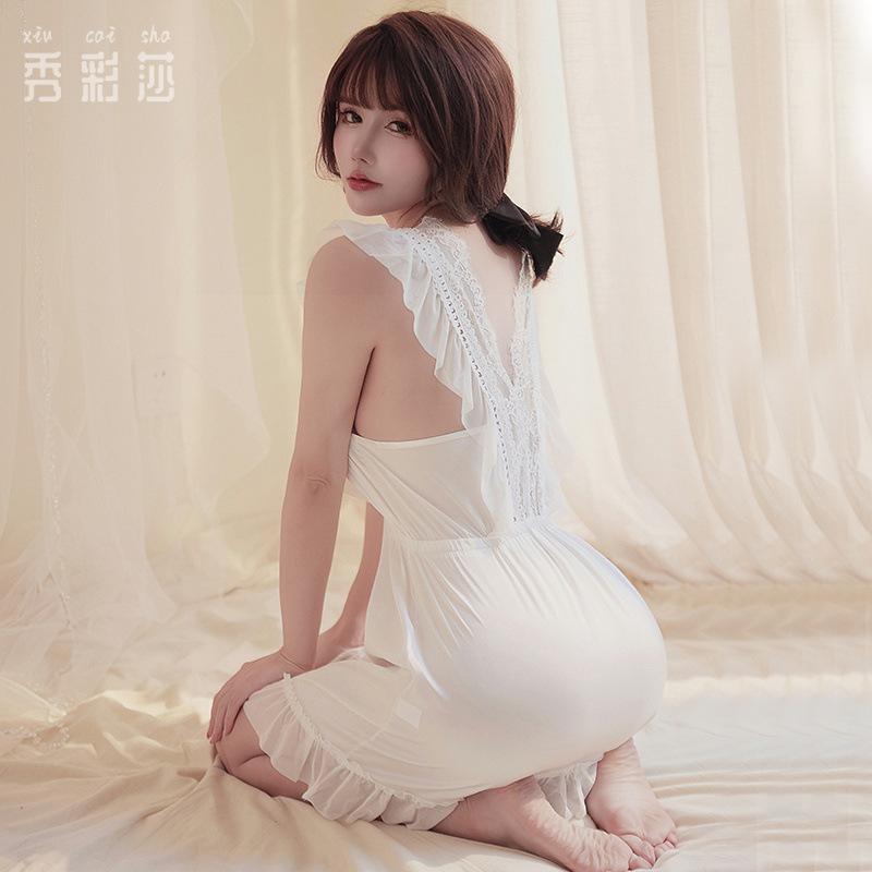 Large size erotic underwear lace clothes seductive small breasts sexy pajamas flirting free passion pajamas