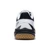 Li Ning Seamless Textile, Synthetic Leather Abrasion Resistant Breathable Low Top Badminton Shoes Unisex White Black AYTT025-1