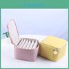 Jewelry Organizer Portable Travel Pouch With Soft Leather For Earrings And Rings