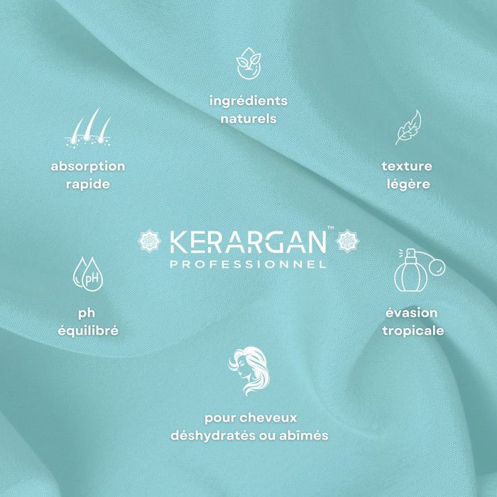 Kerargan - Après Shampoing À L’huile De Coco Et D’argan Pour Faciliter Le Lissage Et Démêler Vos Cheveux Tout En Les Nourrissant - C