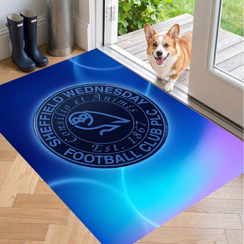Soft Floor Carpet Sheffield Wednesday Football Pattern Area Rug Decorative Mat For Home Room Decoration