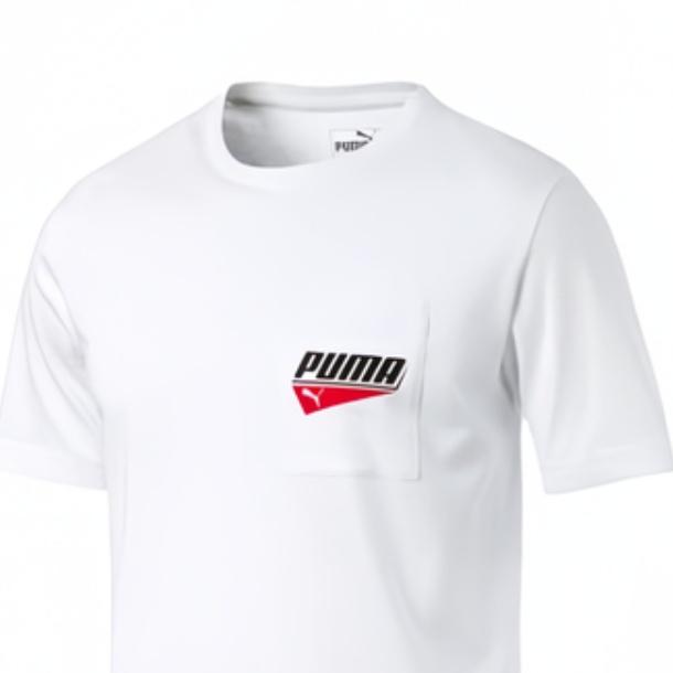 Puma Pocket T-Shirt 'White' Men's 844617-02
