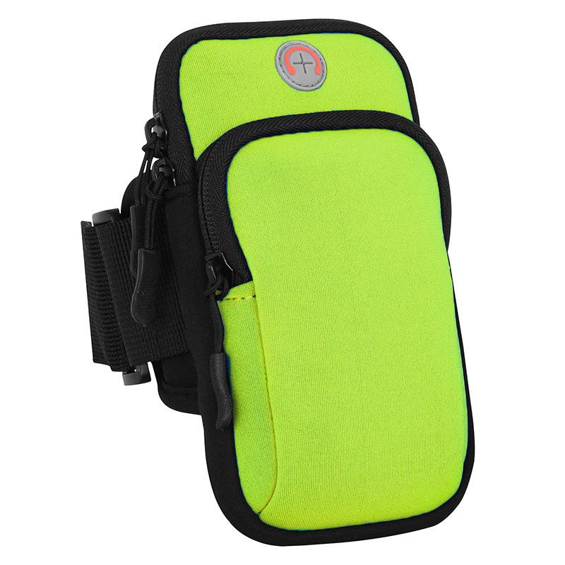 Neoprene Sports Armband for Phones - Fitness Arm Bag for Men & Women яблочный зеленый