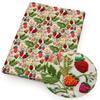 50x145cm Strawberry Flower Printed Material DIY Clothing Fabric Tablecloth Decorative Cloth Wedding Party Dress Clothing Supplie