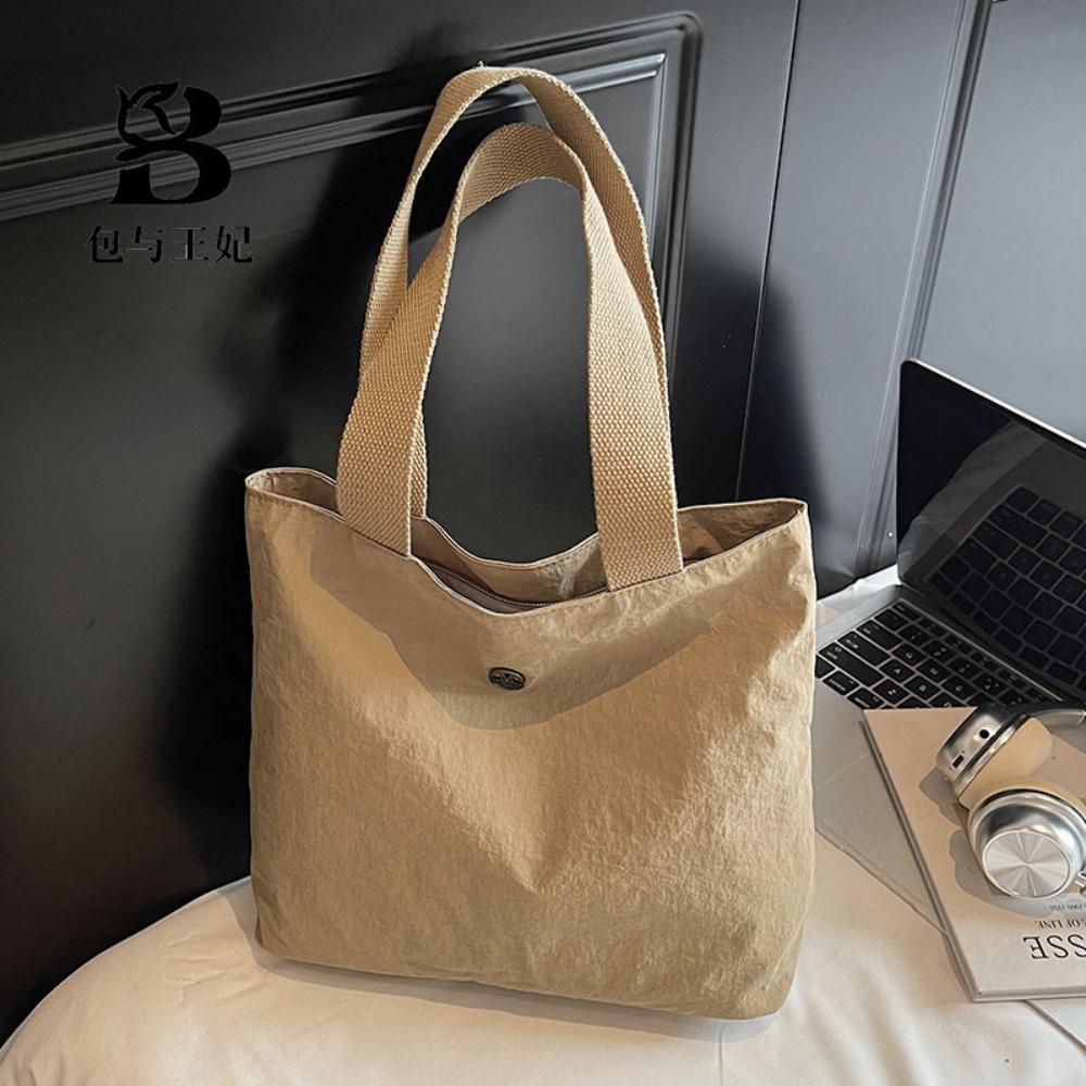 Fashion Simple Fashion Women's Handbag Lightweight Large Capacity Tote Bag Foldable Versatile Shoulder Bags Daily Outings