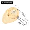 Milk Teas Cotton Filter Strainer Bag with Stainless Steel Rings for Fine Filtration in Beverage Preparation No Zippered