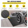 Rubber Threshold Ramp, 3" Rise Threshold Ramp Doorway, 3 Channels Cord Cover Rubber Solid Threshold Ramp, Rubber Angled Entry Rated 2200 Lbs Load