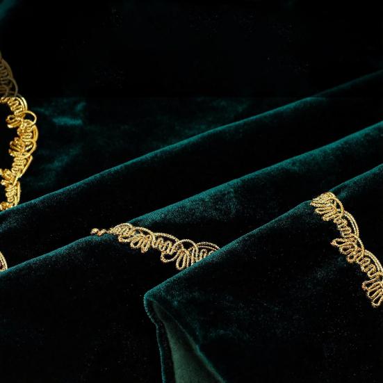 Sukně pod vánoční stromek Sametová chlupatá mušlová sukně pod stromek se zlatou krajkovou lemovkou pro rustikální vánoční svátky Domácí vnitřní party dekorace