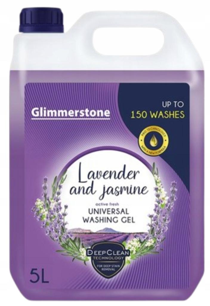 Gel Lavatrice Liquido Universale Profumo Lavanda e Gelsomino, 5L, 150 Lavaggi Den