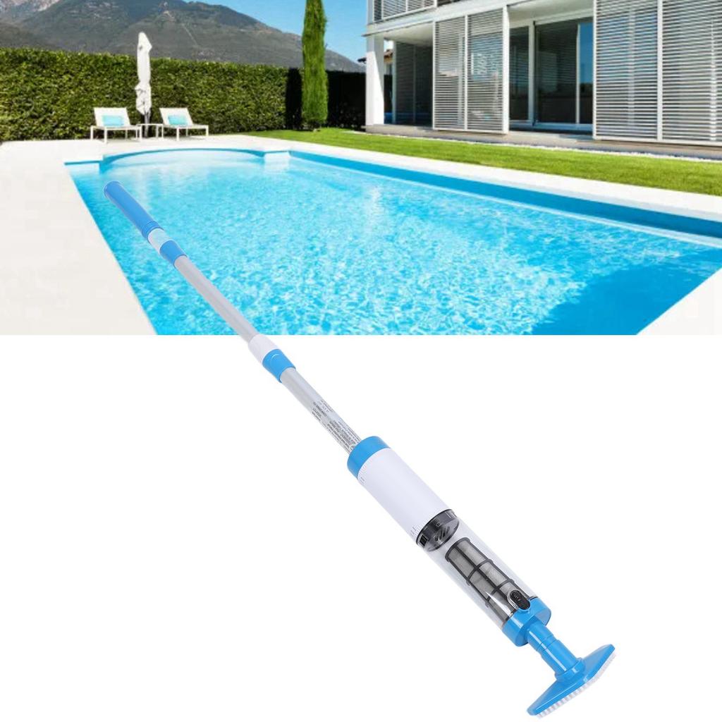 3 In 1 Handheld Pool Vacuum Cordless Rechargeable IPX7 Water Proof 1.5h Run Time Hot Tub Vacuum Cleaner with 3 Replace Heads for Sand Debris