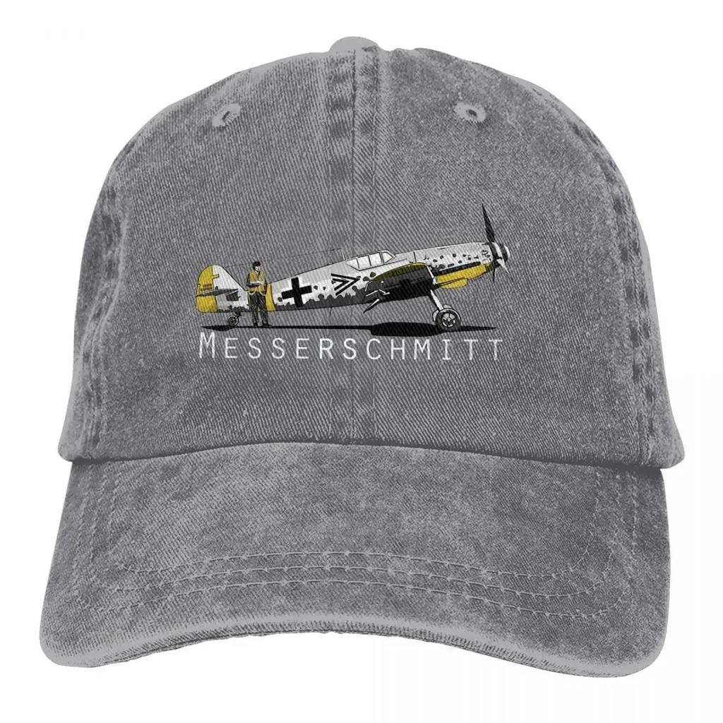 Airplane Lover Multicolor Hat Peaked Men Women's Cowboy Cap BF 109 Baseball Caps Personalized Visor Protect Hats