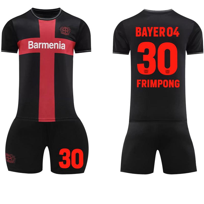 

2023-24 Bayer Leverkusen Home Jersey #10 Wirtz #30 Frimpong Football Jerseys 20