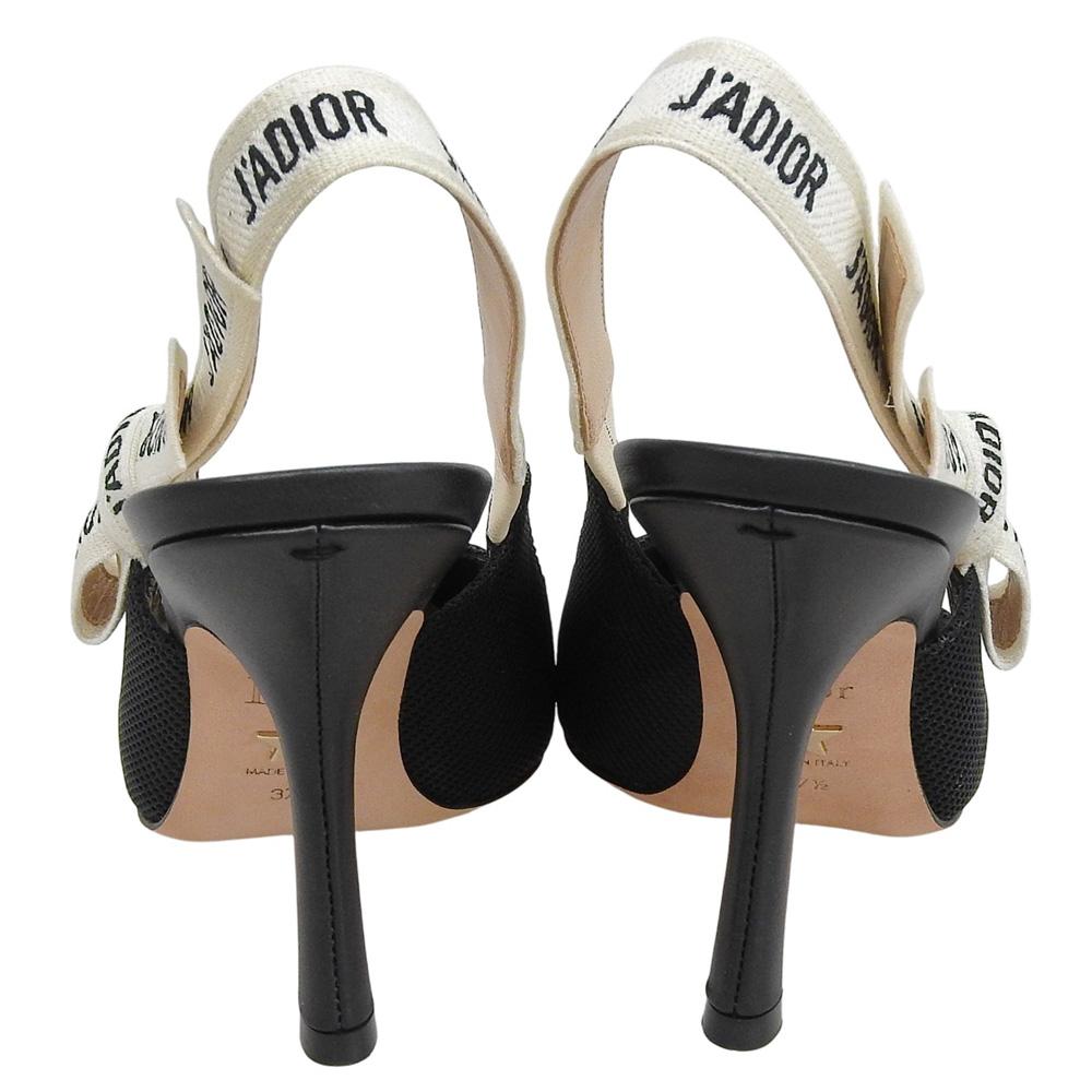 DIOR Excellent condition J'adior slingback pumps, women's, black, size 37 1/2 shoes 37 1/2 blackUsed
